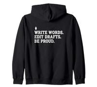 Écrire des Mots Modifier Les brouillons Soyez très Fier Auteur romancier Editeur Sweat à Capuche