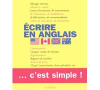 Ecrire en anglais: C'est simple