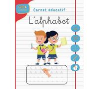 Écrire l'alphabet - Carnet éducatif - Entraînement à l'écriture - CE1 - CE2 - Sur Séyès 3 mm