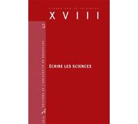 Ecrire les sciences