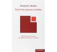 Ecrire les sciences sociales