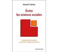 Écrire les sciences sociales Howard S. Becker (Auteur), Jean-Claude Passeron (Préface)