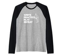 Écrire Pratiquer Jouer Répéter Manche Raglan