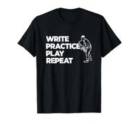 Écrire Pratiquer Jouer Répéter T-Shirt Graphique avec Valeur