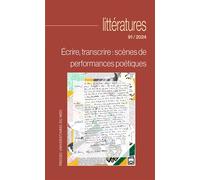 Écrire, transcrire : scènes de performances poétiques - Jean-François Puff - Presses Universitaires Du Midi - broché - Revue