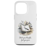 Écris Tes Pensées Trouve Ta Paix Thème de Réflexion et Coque pour iPhone 13 Pro