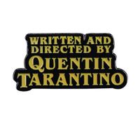 Écrit et réalisé par Quentin Tarantino Screen Credits Scénario Directeur Film indépendant Pulp Fiction Kill Bill Reservoir Dogs Once Upon Time Badge en émail 3 cm, 1.2 Inches Wide, Émail, émail