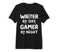 Ecrit par Day Gamer by Night T-Shirt Haut de Gamme
