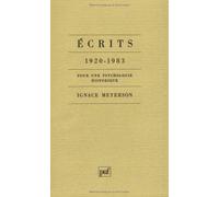 Écrits 1920-1983 : Pour une psychologie historique