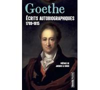 Ecrits autobiographiques 1789-1815