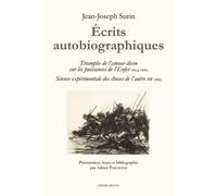 Ecrits autobiographiques - Jean-Joseph Surin - Millon Jerome Eds - broché - Essai