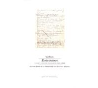 Écrits intimes: Carnet, cahier, feuillets 1929-1938