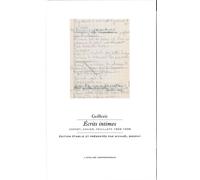 Écrits intimes Carnet, cahier, feuillets 1929-1938 - Eugène Guillevic - L'atelier Contemporain - broché - Poésie