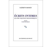 Écrits intimes. Quatre esquisses biographiques