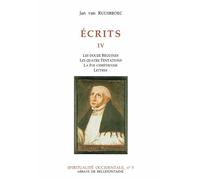 Ecrits iv - Jan Van Ruusbroec - Abbaye De Bellefontaine - broché - Livre