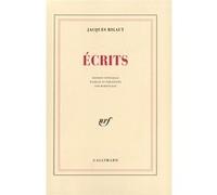 Jacques Rigaut – Écrits – Anthologie – Gallimard – Broché