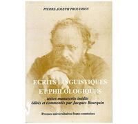 Ecrits Linguistiques Et Philologiques - Textes Manuscrits Inédits