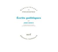 John Dewey – Écrits politiques – Essai – Gallimard – broché