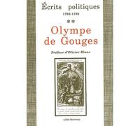 Ecrits politiques (Tome 2) (1792-1793) - Olympe de Gouges - Indigo Cote-Femmes - broché - Livre