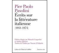 Ecrits sur la littérature italienne (1941-1974)