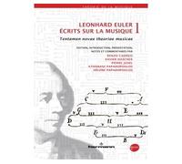 Écrits sur la musique, Volume 1 Tentamen novae theoriae musicae - Leonhard Euler - Hermann - broché - Essai