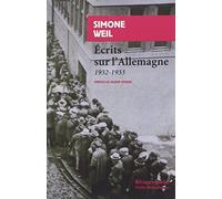 Ecrits sur l'Allemagne: 1932-1933