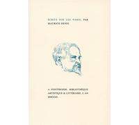 Ecrits sur les Nabis - Maurice Denis - Fata Morgana - broché - Recueil