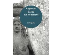 Ecrits sur nietzsche - Giorgio Colli - Eclat Eds De L' - Poche - Etude