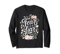 Écriture biblique Religieuse La Peur est Un menteur pour Les chrétiens Manche Longue