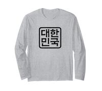 Écriture Cool « République de Corée » Hangul coréen Manche Longue