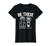 Écriture de la Bible Religieuse Pasteur chrétienne T-Shirt Graphique avec Valeur, Femme, Noir, M