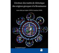 Écriture des traites des origines grecques à la renaissance - Sophie Conte - Ausonius Eds - broché - Etude