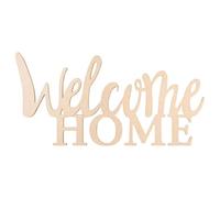 Ecriture En Bois "Welcome Home" Fsc100%, Nature, 24,5x11,6x0,4cm, 1 Pce.