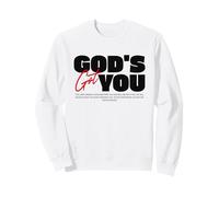 Écriture Foi Dieu Bible Religieux Chrétien Bible Prière bénie Sweatshirt