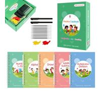 ÉCriture Manuscrite Livres De La Calligraphie DéBattreurs DéBattreurs, Y Compris 5 Enfants, éCrivant Des Livres Et Des Stylos RéUtilisables Groove Calligraphie Pour Enfants Magic Copybooks For Kids
