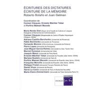 Ecritures des dictatures Ecriture de la mémoire - C. Vasquez - Indigo Cote-Femmes - broché - Etude