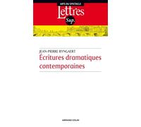 Écritures dramatiques contemporaines - Jean-Pierre Ryngaert - Armand Colin - broché - Essai