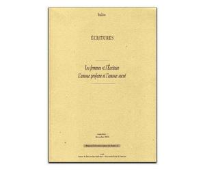Ecritures N°1/Déc 2005 - Les Femmes Et L'ecriture - L'amour Profane Et L'amour Sacré