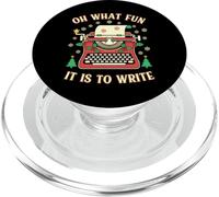 Écrivain auteur romancier drôle Noël Oh What Fun Write PopSockets PopGrip pour MagSafe