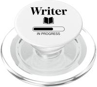 Écrivain en Cours Auteur Créatif Écrivant Amateur De Café PopSockets PopGrip pour MagSafe