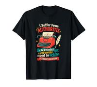 Écrivain Humour autorité écriture créative romancier T-Shirt