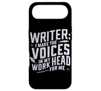 Écrivain : I Make Voices in My Head Work for Me Funny Inspiring Coque pour iPhone Air