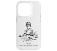 Écrivain procrastinant Auteur Éditeur Drôle Femmes littéraires Coque pour iPhone 14 Pro