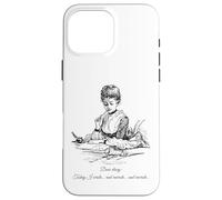 Écrivain procrastinant Auteur Éditeur Drôle Femmes littéraires Coque pour iPhone 16 Pro Max
