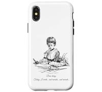 Écrivain procrastinant Auteur Éditeur Drôle Femmes littéraires Coque pour iPhone X/XS