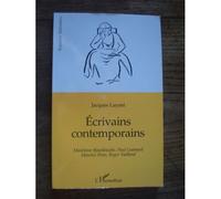 Ecrivains contemporains - Madeleine Bourdouxhe, Paul Guimard, Maurice Pons, Roger Vailland - Jacques Layani - L'harmattan - Livre