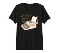 Écrivez Tous Les Jours Vintage Machine à écrire écrivain écriture rétro Meme T-Shirt Haut de Gamme