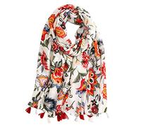 Ecroon Femme Foulard Classique Écharpe Longue Carré Wrap de châle Etole Pashmina Châle Epaissi Echarpe Chaud Chale d'hiver