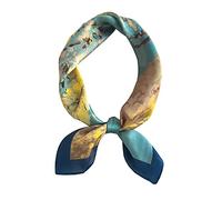 Ecroon Femme Foulard Soie Ressentir Carré Foulards Satin de soie Mouchoir Echarpe
