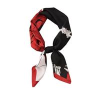 Ecroon Foulard Carré Echarpes et Foulards Châles Écharpes Square Motif d'Impression Satin de Soie Bandanas Femme